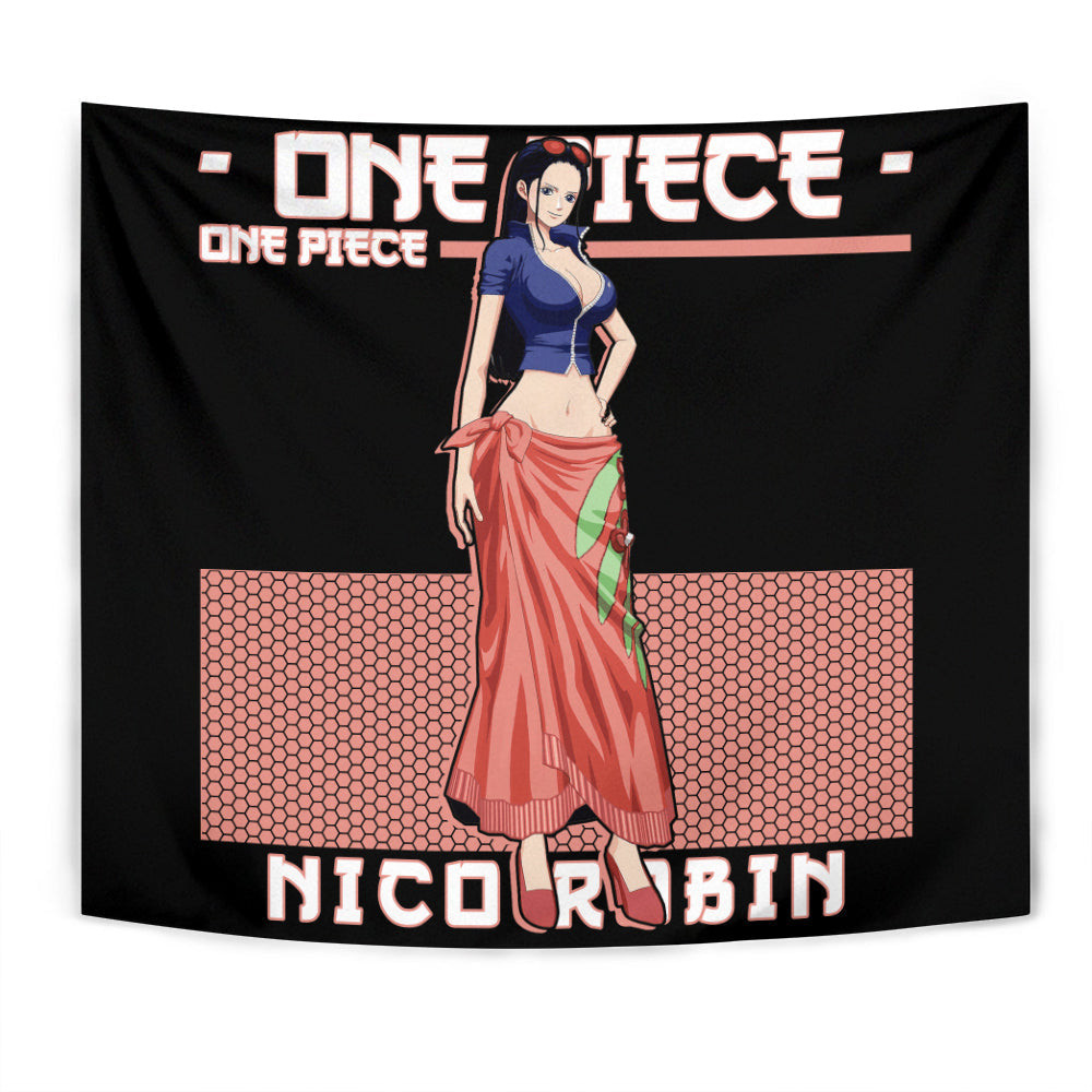 Nico Robin Tapestry Custom One Piece Anime Room Decor-wexanime.com
