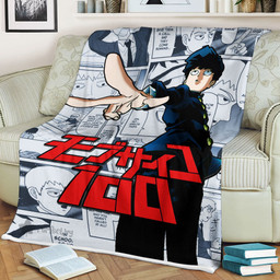 Shigeo Kageyama Blanket Fleece Custom Mob Psycho 100 Anime Room-wexanime.com