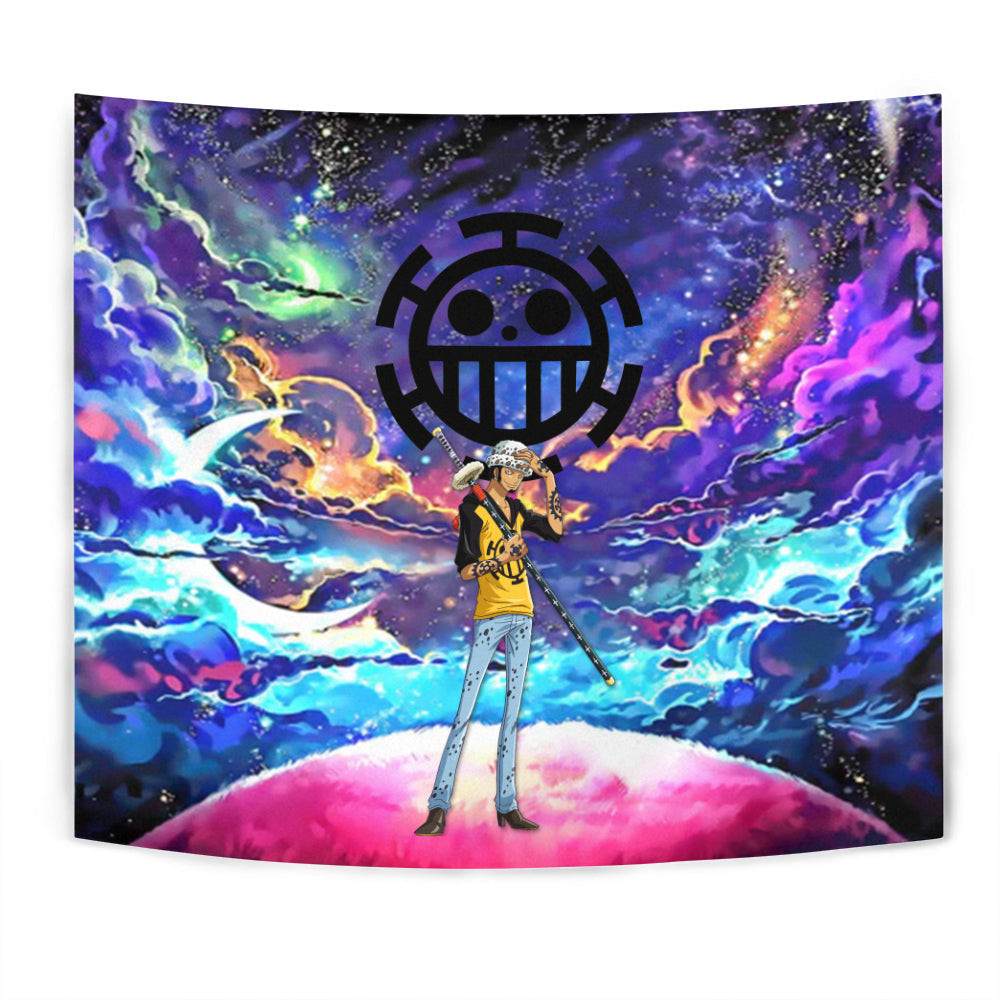 Trafalgar D. Water Law Tapestry Custom Galaxy One Piece Anime Room Decor-wexanime.com