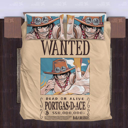 Portgas D. Ace Bedding Set Custom One Piece Anime Bedding-wexanime.com