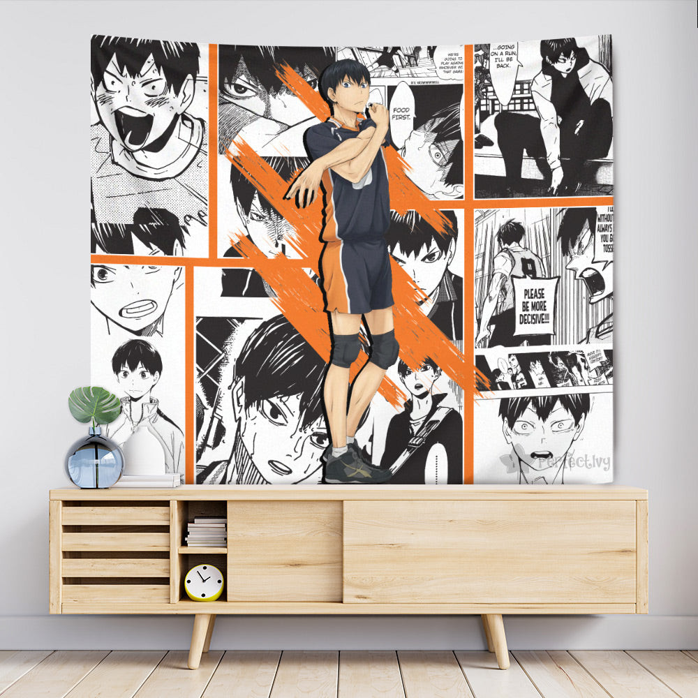 Tobio Kageyama Tapestry Custom Haikyuu Manga Anime Room Decor-wexanime.com