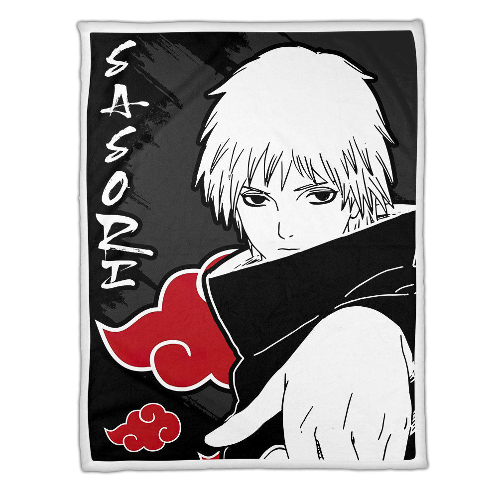 Akatsuki Sasori Blanket Fleece Custom Naruto Anime-wexanime.com