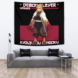 Kyoujurou Rengoku Tapestry Custom Demon Slayer Anime Room Decor-wexanime.com