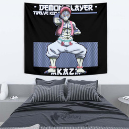 Akaza Tapestry Custom Demon Slayer Anime Room Decor-wexanime.com