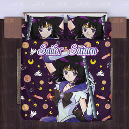 Sailor Saturn Cute Version Bedding Set Custom Sailor Moon Anime Bedding-wexanime.com