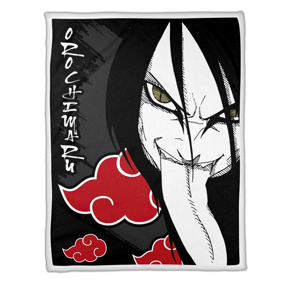 Akatsuki Orochimaru Blanket Fleece Custom Naruto Anime-wexanime.com