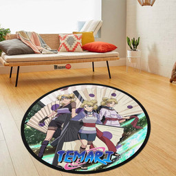 Temari Round Rug Custom Naruto Anime Circle Carpet-wexanime.com