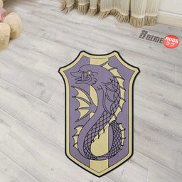 Purple Orca Symbol Shaped Rugs Custom Anime Black Clover Carpets Room Decor Mats-wexanime.com