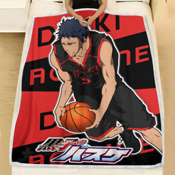 Daiki Aomine Blanket Fleece Custom Kuroko's Basketball Anime-wexanime.com