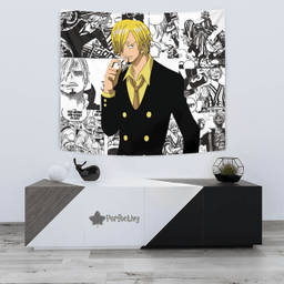 Vinsmoke Sanji Tapestry Custom One Piece Anime Manga Room Wall Decor-wexanime.com