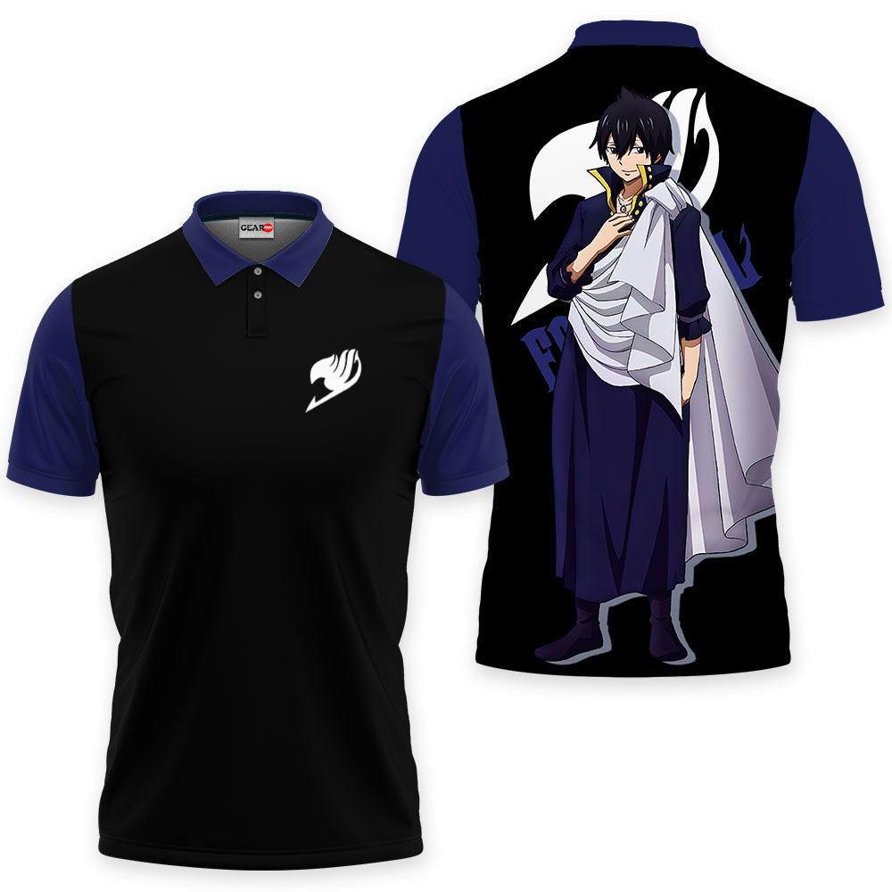 Zeref Dragneel Polo Shirts Fairy Tail Custom Anime Merch Clothes-wexanime.com