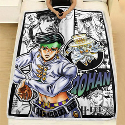 Rohan Kishibe Blanket Fleece Custom JJBA Anime-wexanime.com