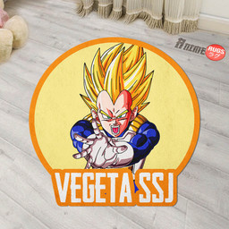 Vegeta SSJ Shaped Rug Custom Anime Dragon Ball Mats For Bedroom Living Room Quality Carpets-wexanime.com