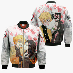 Zenitsu and Nezuko Hoodie Custom Demon Slayer Anime Merch Clothes Valentine's Gifts-wexanime.com