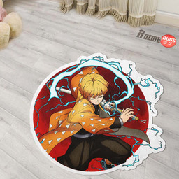 Zenitsu Agatsuma Shaped Rug Custom Anime Demon Slayer Room Decor Mat Quality Carpet-wexanime.com