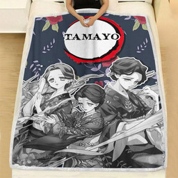 Tamayo Fleece Blanket Custom Demon Slayer Anime Uniform Costume Mix Manga Style-wexanime.com
