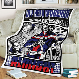 All Might Blanket Fleece Custom My Hero Academia Anime-wexanime.com
