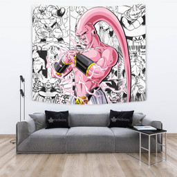 Skinny Majin Buu Tapestry Custom Dragon Ball Anime Manga Room Decor-wexanime.com