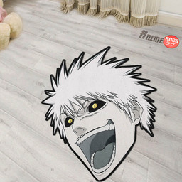 White Ichigo Shaped Rug Custom For Room Mats Decor Quality Carpet-wexanime.com