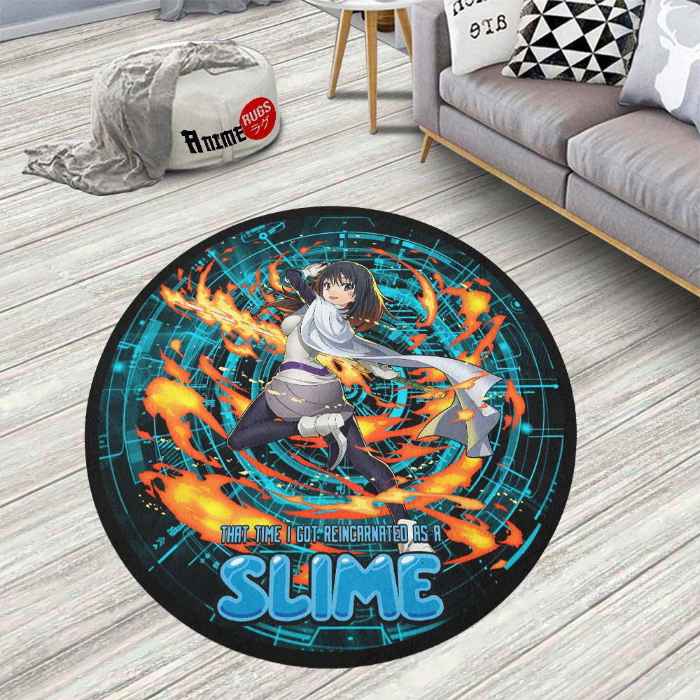 Shizue Izawa Round Rug Custom That Time I Got Reincarnated as a Slime Anime Circle Carpet-wexanime.com