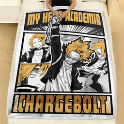 Chargebolt Denki Kaminari Blanket Fleece Custom My Hero Academia Anime-wexanime.com