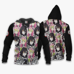 Obanai and Mitsuri Hoodie Custom Demon Slayer Anime Merch Clothes Valentine's gifts-wexanime.com