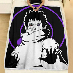 Uchiha Obito Blanket Fleece Custom Naruto Anime Mix Manga-wexanime.com