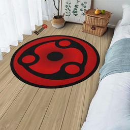 Madara Mangekyou Round Rug Custom Naruto Anime Circle Carpet-wexanime.com