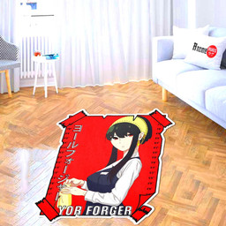 Yor Forger Shaped Rug Custom Spy x Family Anime Room Decor-wexanime.com