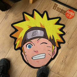 Uzumaki Naruto Shaped Rugs Custom Anime Naruto Carpets Room Decor Mats-wexanime.com