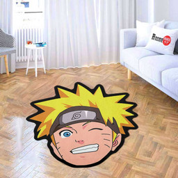Uzumaki Naruto Shaped Rugs Custom Anime Naruto Carpets Room Decor Mats-wexanime.com