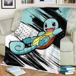 Squirtle Blanket Fleece Custom Pokemon Anime-wexanime.com