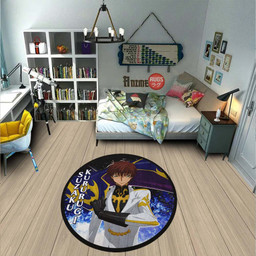 Suzaku Kururugi Round Rug Custom Code Geass Anime Circle Carpet-wexanime.com