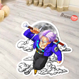 Trunks Shaped Rug Custom Moon Clouds Dragon Ball Anime Room Decor-wexanime.com