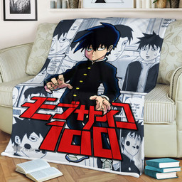 Ritsu Kageyama Blanket Fleece Custom Mob Psycho 100 Anime Room-wexanime.com