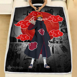 Pain Fleece Blanket Custom Akatsuki Red Sun Mix Manga-wexanime.com
