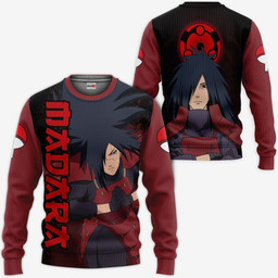 Uchiha Madara Hoodie Shirt Sharingan Eyes Naruto Anime Zip Jacket-wexanime.com
