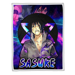 Uchiha Sasuke Blanket Galaxy Custom Naruto Anime-wexanime.com