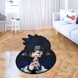 Uchiha Sasuke Shaped Rugs Custom Anime Naruto Carpets Room Decor Mats-wexanime.com