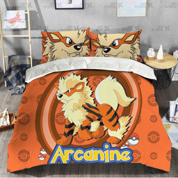 Arcanine Pattern Style Bedding Set Custom Pokemon Anime Bedding-wexanime.com