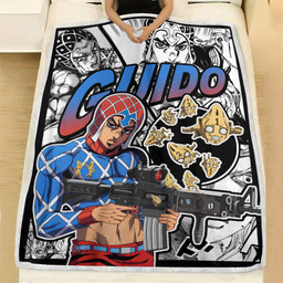 Guido Mista Blanket Fleece Custom JJBA Anime-wexanime.com