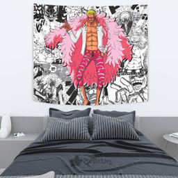 Donquixote Doflamingo Tapestry Custom One Piece Anime Manga Room Wall Decor-wexanime.com