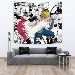 Namikaze Minato Tapestry Custom Naruto Anime Manga Room Wall Decor-wexanime.com
