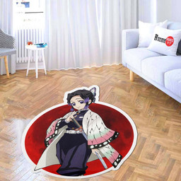 Shinobu Kochou Shaped Rug Custom Anime Demon Slayer Room Decor Mat Quality Carpet-wexanime.com
