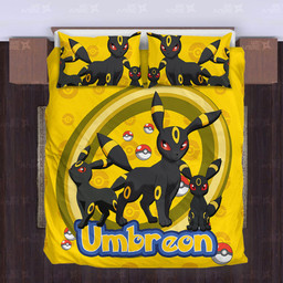Umbreon Pattern Style Bedding Set Custom Pokemon Anime Bedding-wexanime.com