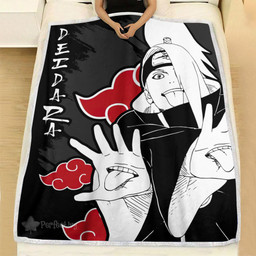 Akatsuki Deidara Blanket Fleece Custom Naruto Anime-wexanime.com