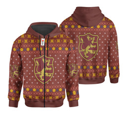 Black Clover Crimson Lion Custom Anime Ugly Christmas Sweater Wexanime