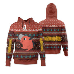Chainsaw Man Pochita Ugly Christmas Sweater Custom For Anime Fans Wexanime