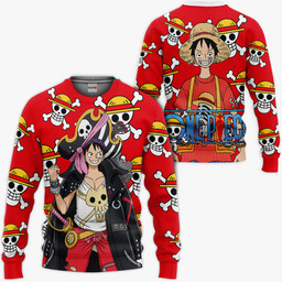 One Piece Red Luffy Hoodie Custom Anime Merch Clothes Wexanime