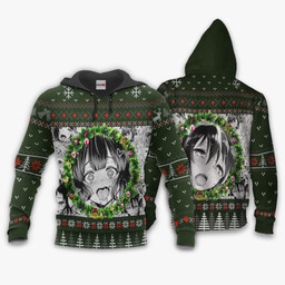 Ahegao Custom Anime Ugly Christmas Sweater HA2508 Wexanime